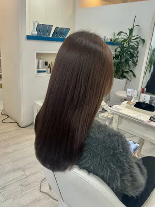 ロング カラー 小川 夏花のヘアスタイル