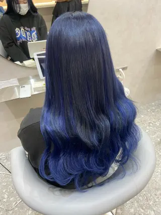 ロング カラー 新宿/韓国ヘア 中明度カラー/かやのヘアスタイル