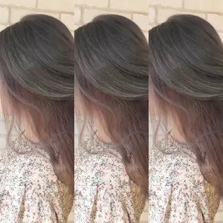 ロング カラー 小島 侑衣のヘアスタイル