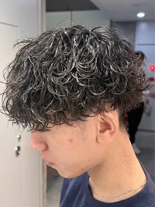 ショート パーマ メンズ 🔥フェザーパーマ 特化🔥勇斗のヘアスタイル