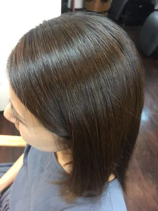 ミディアム パーマ 桧山 真のヘアスタイル