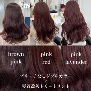 ロング カラー 🎀暖色/ラベンダー /paru🤍のヘアスタイル