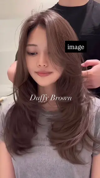 ロング RIN🎀レイヤー/ ボブ/オリーブカラーのヘアスタイル