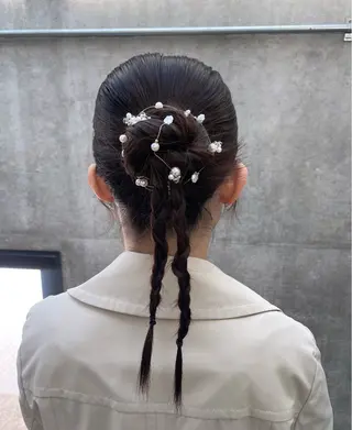 セミロング 似合わせカット/ デザインカラー🦄のヘアスタイル
