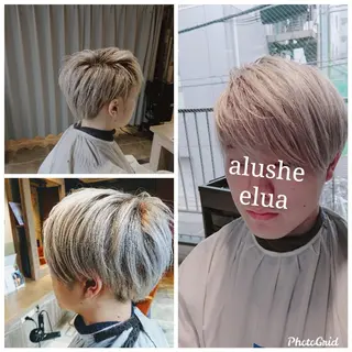 メンズ カラー alushe 岡 陽子のヘアスタイル