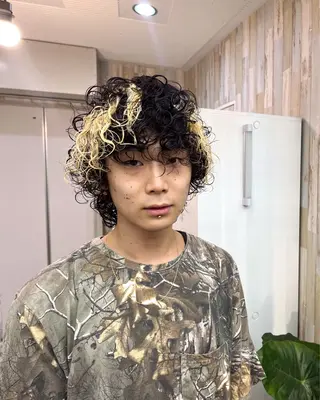 メンズ 毛流れヘア×眉 ワックス/RIKUのヘアスタイル