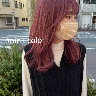 ロング カラー 萌花　moeka /韓国/レイヤーのヘアスタイル