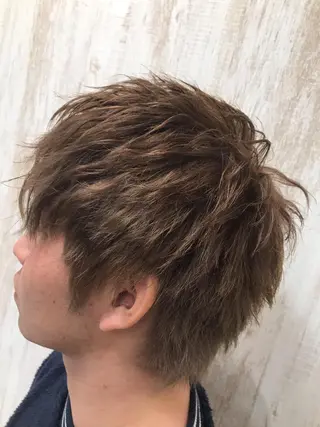 メンズ メンズパーマ波巻き 🌳大森悠登🌳のヘアスタイル