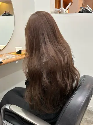 ロング カラー 綾/ベージュカラー /パーマ🩰のヘアスタイル