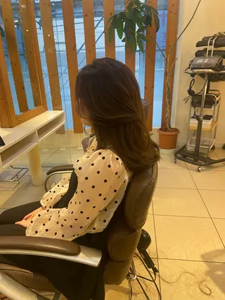 ロング 青山 光のヘアスタイル
