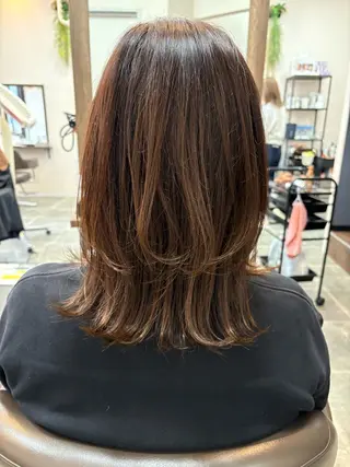 セミロング 野崎 由理/髪質改善のヘアスタイル