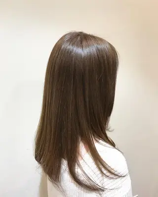 セミロング カラー 鈴村 大介のヘアスタイル
