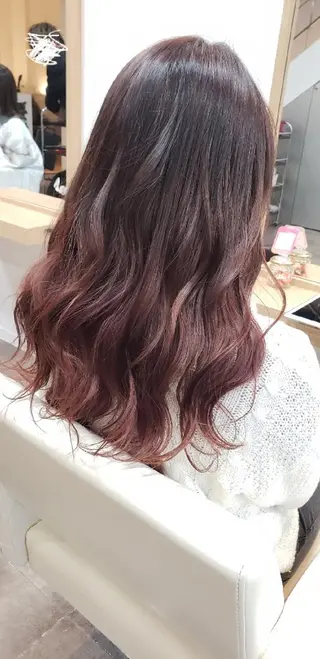 カラー ロング あかね☆ヘアアレンジ /ボブ/縮毛矯正のヘアスタイル