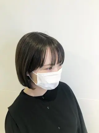 ミディアム カラー 髪質改善/顔まわり 石原のヘアスタイル