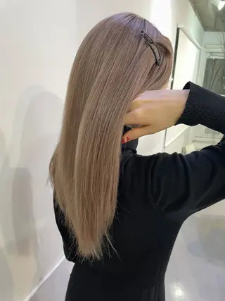 セミロング カラー 上質髪🪐 AIRI🪷‧₊˚のヘアスタイル
