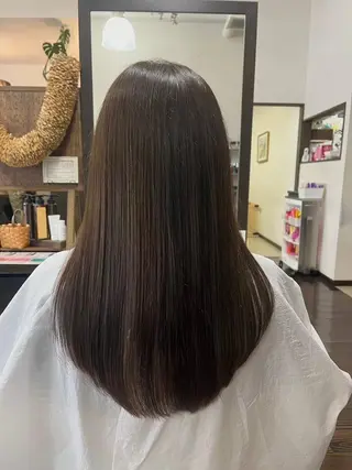 ロング 上地 虹奈のヘアスタイル