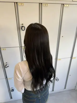 ロング カラー ブリーチなしwカラー /艶カラー/oukaのヘアスタイル