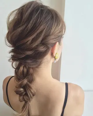 ミディアム カラー パーマ ヘアアレンジ 【公式】amble luxe池袋東口🩷のヘアスタイル