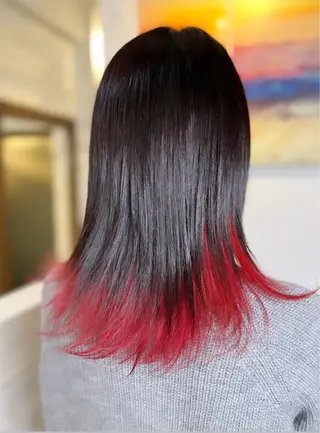 ミディアム カラー ヘアアレンジ 次世代シールエクステ 錦糸町 小泉 朋之のヘアスタイル