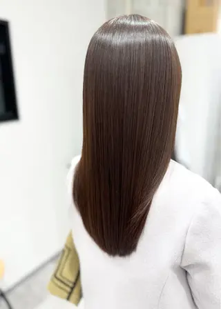 ロング ドライ カット✂️髪質改善のヘアスタイル