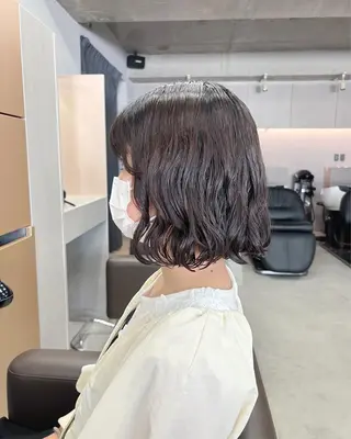 パーマ ボブパーマコテ巻き風 パーマNo1深江秀平のヘアスタイル
