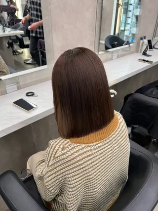 ミディアム カラー 💖札幌カラー 指名No.1💖玲奈のヘアスタイル