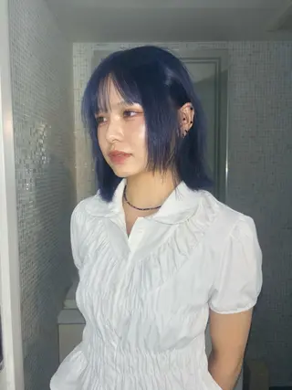 ミディアム カラー ヘアアレンジ ニュアンスカラー🧶 nanacoのヘアスタイル