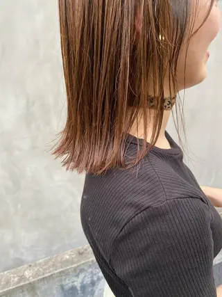 ミディアム カラー パーマ ヘアアレンジ メンズ キッズ ネイル マツエク・マツパ インナーカラー/ KANAのヘアスタイル