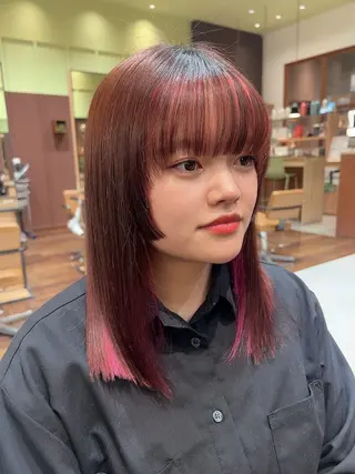 ミディアム カラー 🌻井上 マリー🌻のヘアスタイル