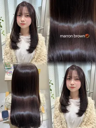 ロング 🎀zina/韓国 🎀amiのヘアスタイル