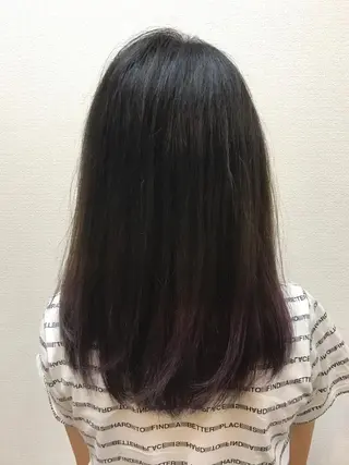 ミディアム カラー 吉森 満俊のヘアスタイル