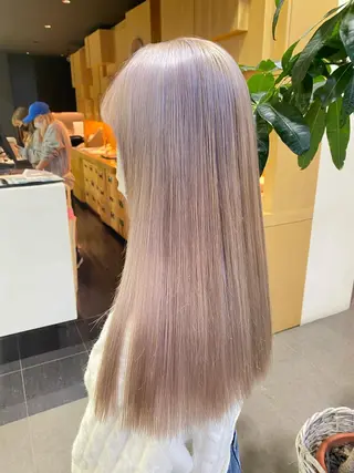 ロング カラー ヘアアレンジ TSUNA 🌙 Lim 五反田のマツエク・マツパデザイン