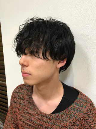 ショート カラー パーマ ヘアアレンジ メンズ ❣️倉敷❣️美髪 カラー能登一成のヘアスタイル