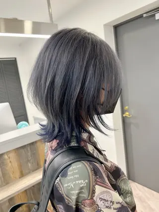ミディアム ♡似合わせハイトーン ♡maiのヘアスタイル