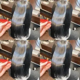 ロング パーマ 10月限定モニター 髪質改善美髪矯正のヘアスタイル