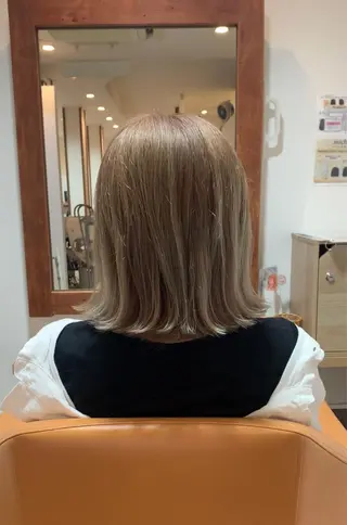 ミディアム カラー 田中 泰正のヘアスタイル