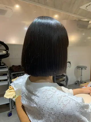 ミディアム 早稲田/ショート/ 髪質改善/艶カラーのヘアスタイル