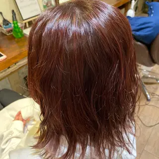 ミディアム カラー chakura めいのヘアスタイル