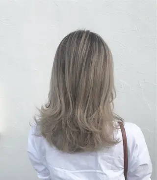 ミディアム カラー パーマ ヘアアレンジ 【ツヤ髪美容師】 ツダケイスケのヘアスタイル