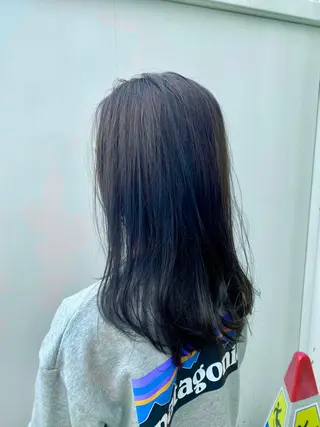 セミロング カラー パーマ 大野 あさみのヘアスタイル