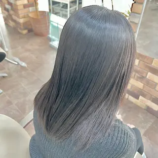 セミロング 大人女性の縮毛矯正/ 艶髪職人/馬渕樹のヘアスタイル
