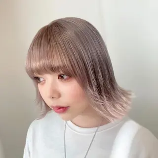 ショート カラー ハイトーン×レイヤー ／遠藤将太のヘアスタイル