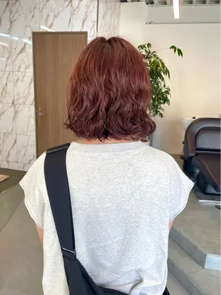 ミディアム カラー パーマ 💎韓国風レイヤー /ボブ💎Namiのヘアスタイル