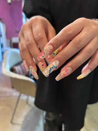 ネイル キラキラオメメ みずなのネイルデザイン