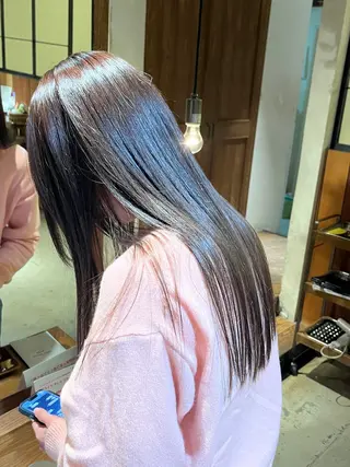 ロング カラー 韓国好き🇰🇷 美容師MIKUのヘアスタイル