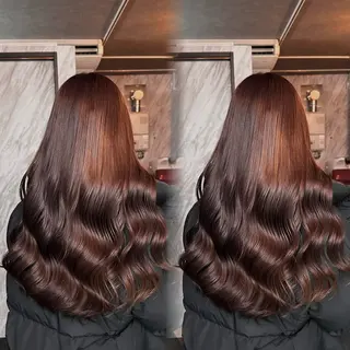 ロング カラー ainya/心斎橋 /ハイトーン/カラーのヘアスタイル