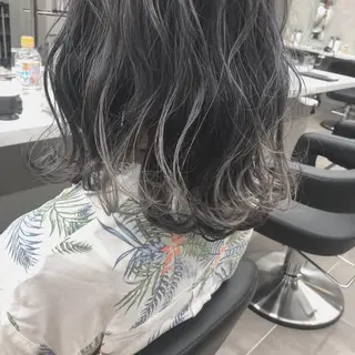 ミディアム カラー ヘアアレンジ 美髪矯正/透明感カラ ー🫧YUUKI🫧のヘアスタイル