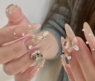 ネイル By moonネイル 🌷ワンホン/韓国風のネイルデザイン