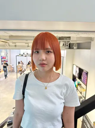 ショート カラー ヘアアレンジ ハイトーン特化 pepe🎀のヘアスタイル