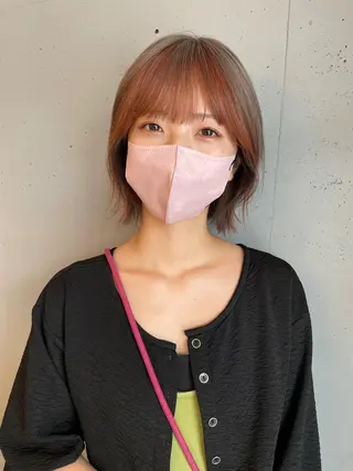 ミディアム カラー 東 みのりのヘアスタイル